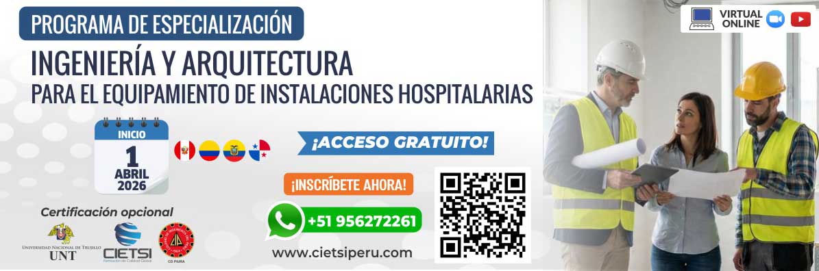 programa gratuito en ingenierIa y arquitectura para el equipamiento de instalaciones hospitalarias 2026